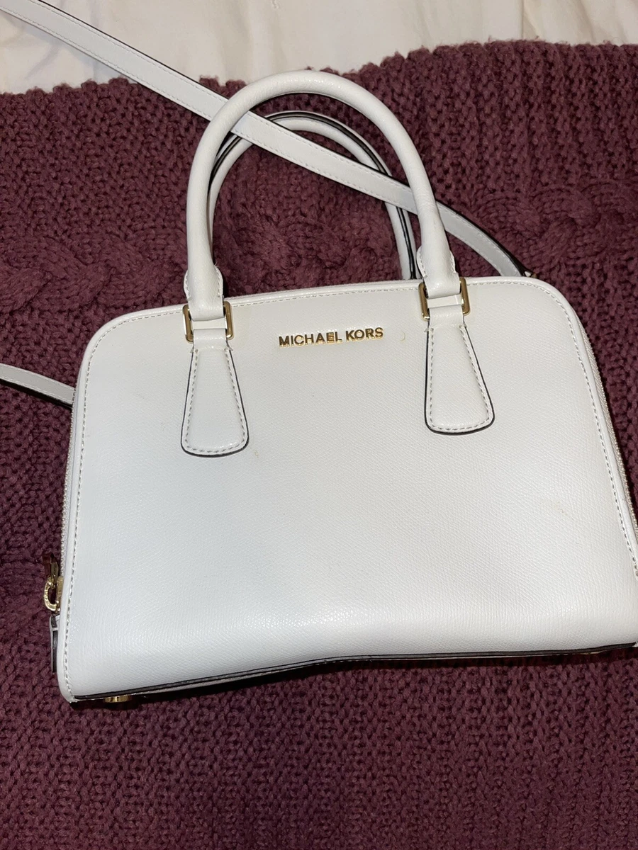 Michael kors store white studded bag