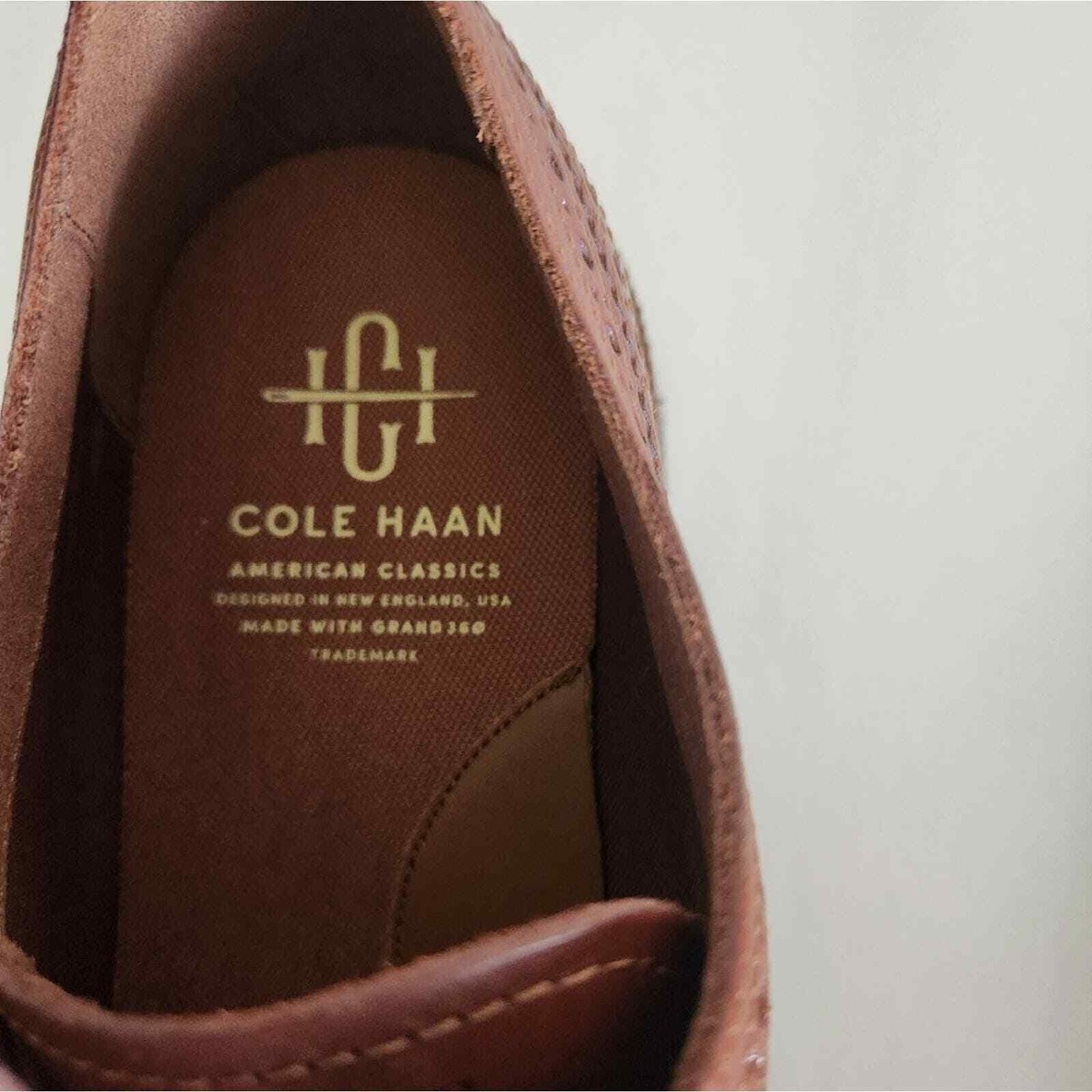 Cole Haan Men\'s American Classics Longwing Oxfords Brown 10.5 M work Careerwear OriginalGrand Longwing Oxford main image 3