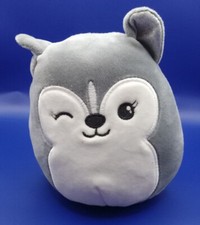 Squishmallows Heidi the Gray Husky Dog Plush 5" Great Condition Soft And Hugable