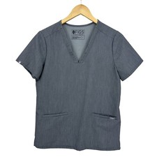 FIGS Scrub Top Technical Collection Womens Small Gray Shirt P822