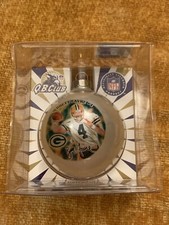Brett Farve #4 NFL Glass Ball Q.B.Club Ornament Topperscot Made in USA RARE NIP