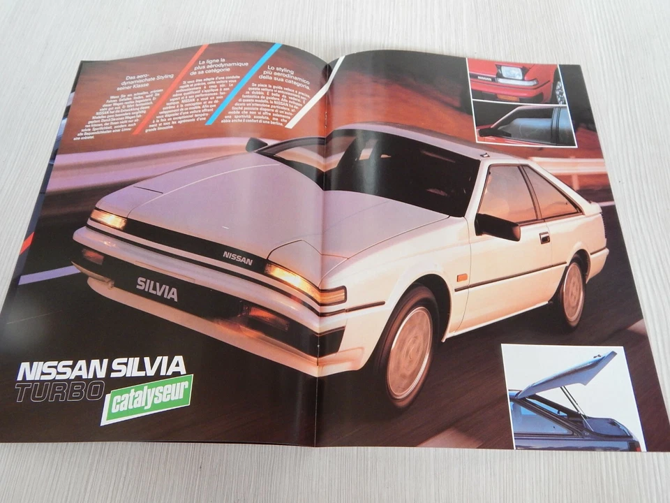 BROCHURE DEPLIANT ORIGINALE NISSAN SILVIA TURBO CAT - Immagine 4 di 4