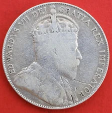 1910 Canada 50 Cents Victorian Leafs - VG/F - Lot#11668