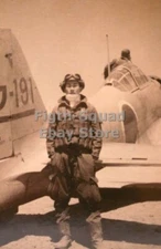 WW2 Picture Photo japanese samurai kamikaze pilot preparing to take of 6079