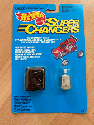 Hot Wheels SUPER CHARGERS Customizer Pack 1989 Mattel Toys Boxed New on Card