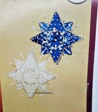 Walco Holiday Industries HOLY STAR Vtg Sequin Bead Christmas Ornament KIT Make 2