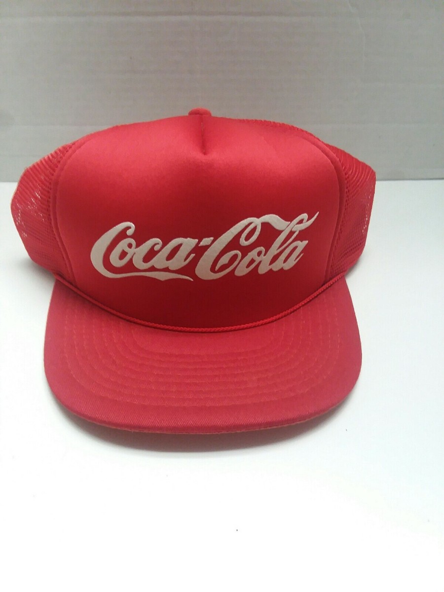 VTG--COCA COLA RED HAT--Mesh Snapback--Trucker Cap--EUC | eBay display picture 3