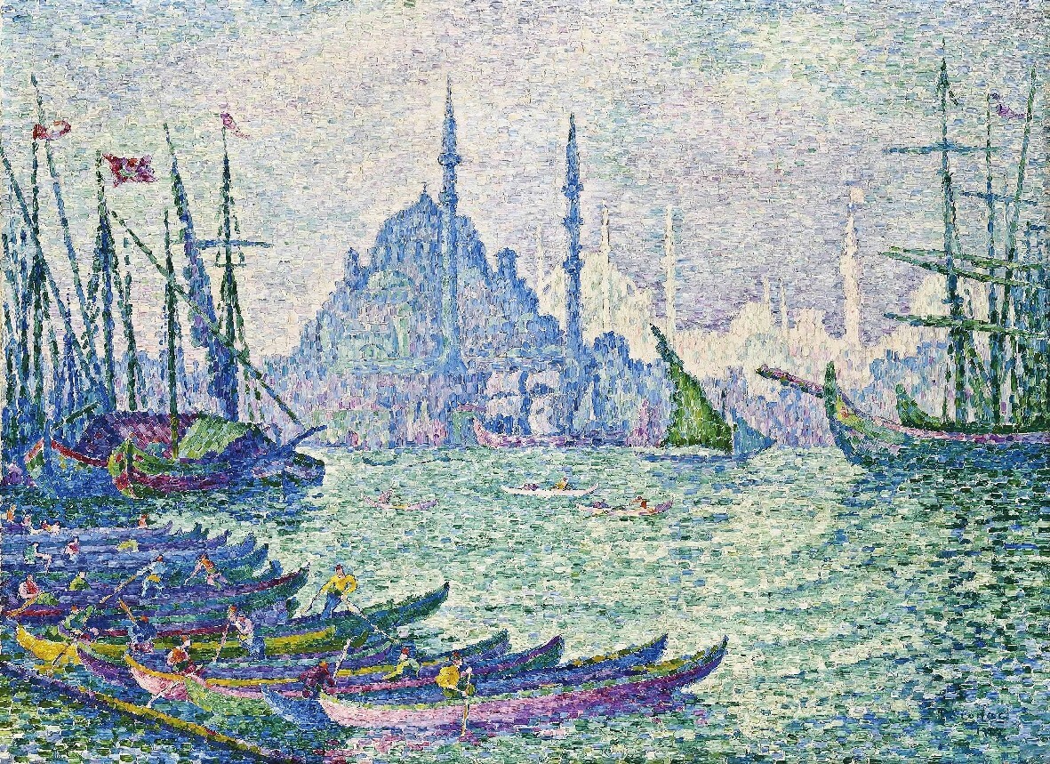 Signac Istanbul rzcv reproduction 50x70cm affiche poster art pointillisme