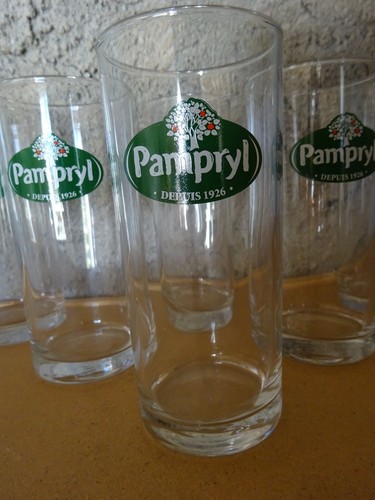 Lot De 6 Verres Pampryl - Verres à Jus Transparents - Occasion