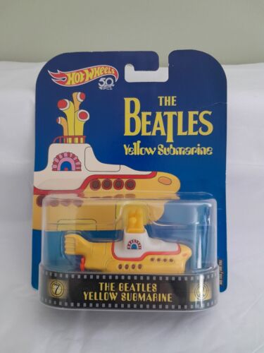 Hot Wheels The Beatles Yellow Submarine Car 2017 NIP - Picture 1 of 4