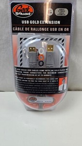 Geek Squad USB 24K Gold Plated Extension GS-6UEC Male Female 480 MBPS 6ft Long