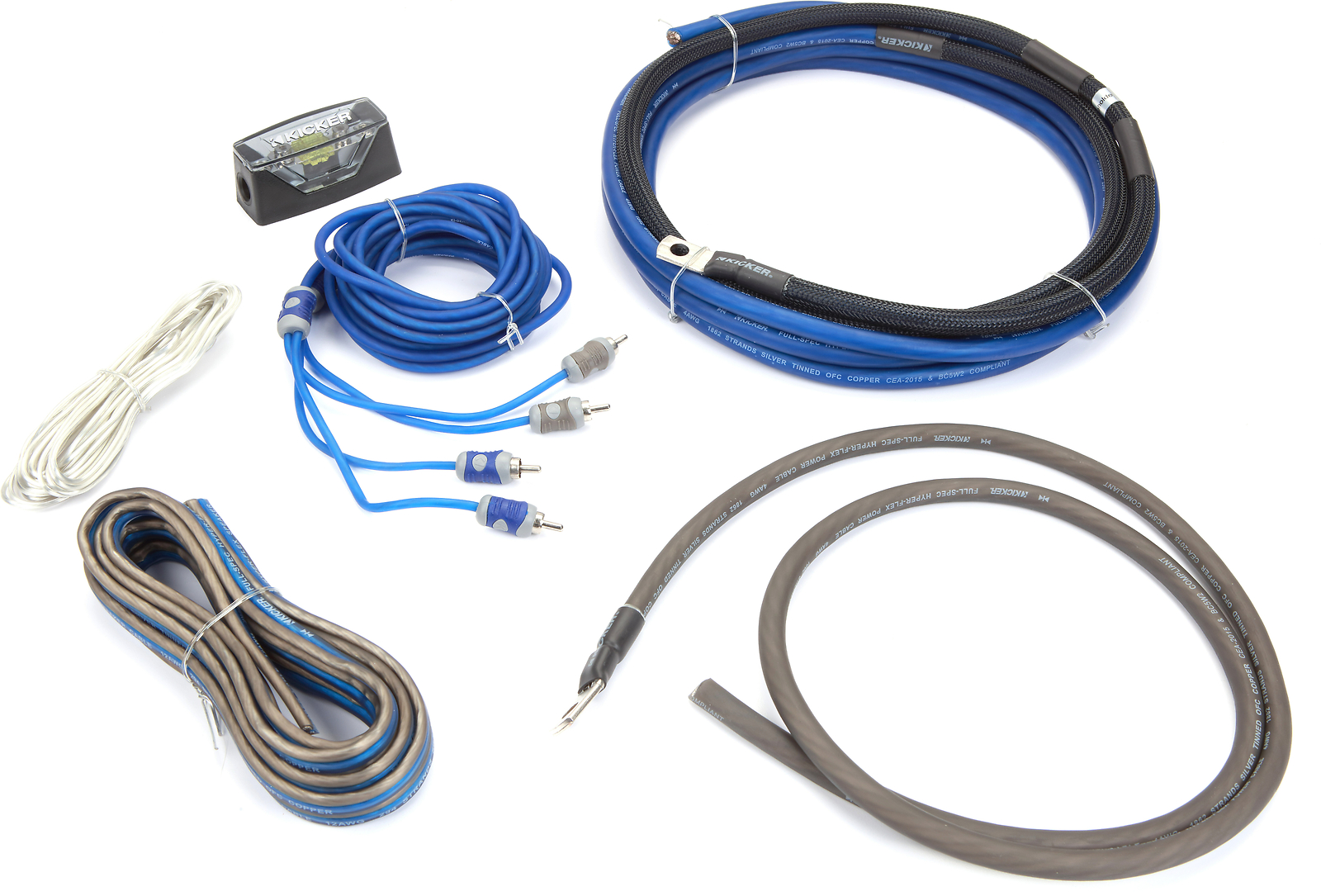 Комплект усилителя Kicker 46CK4 4 AWG с разъемом RCA 32890₽