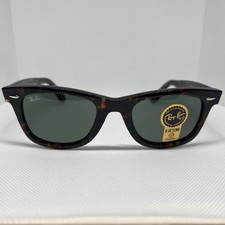 Ray-Ban RB2140 Original Wayfarer Classic Polished Tortoise Frame Green Lens 50mm