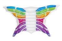 Badeinsel Schwimminsel 1 Person Bunter Schmetterling Luftmatratze 294 X 193 Cm