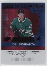 2021 Credentials 2020-21 Debut Ticket Access Red 88/199 Joel Kiviranta #97 6o3