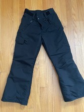 Athletech Kids Insulated Winter Snow Pants Girls Black Size 7/8 Medium