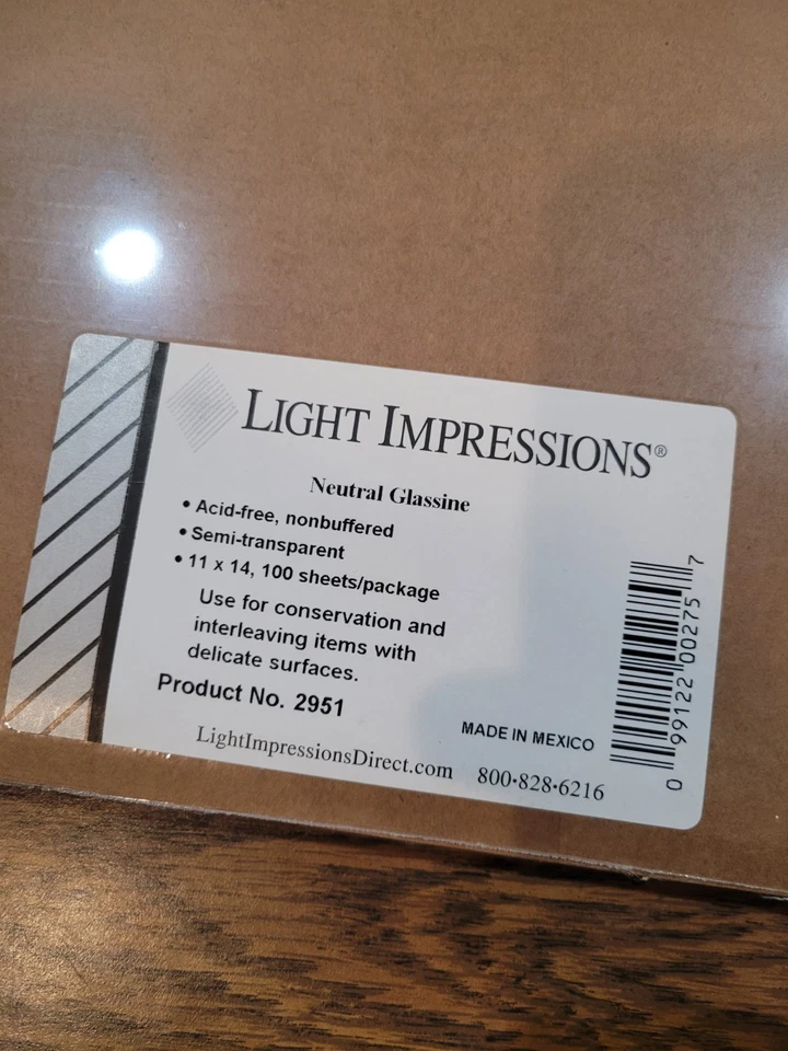 500 Sheets of Authentic Archival Acid Free Neutral Glassline Tissue Paper Apollo - Image 3 of 4