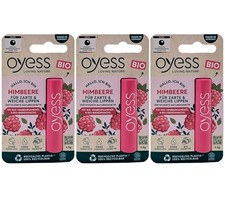 Oyess Soin Lèvres Avec Bio Huile de Pépins Framboise 3 X 4,8g Sans Mikroplastik