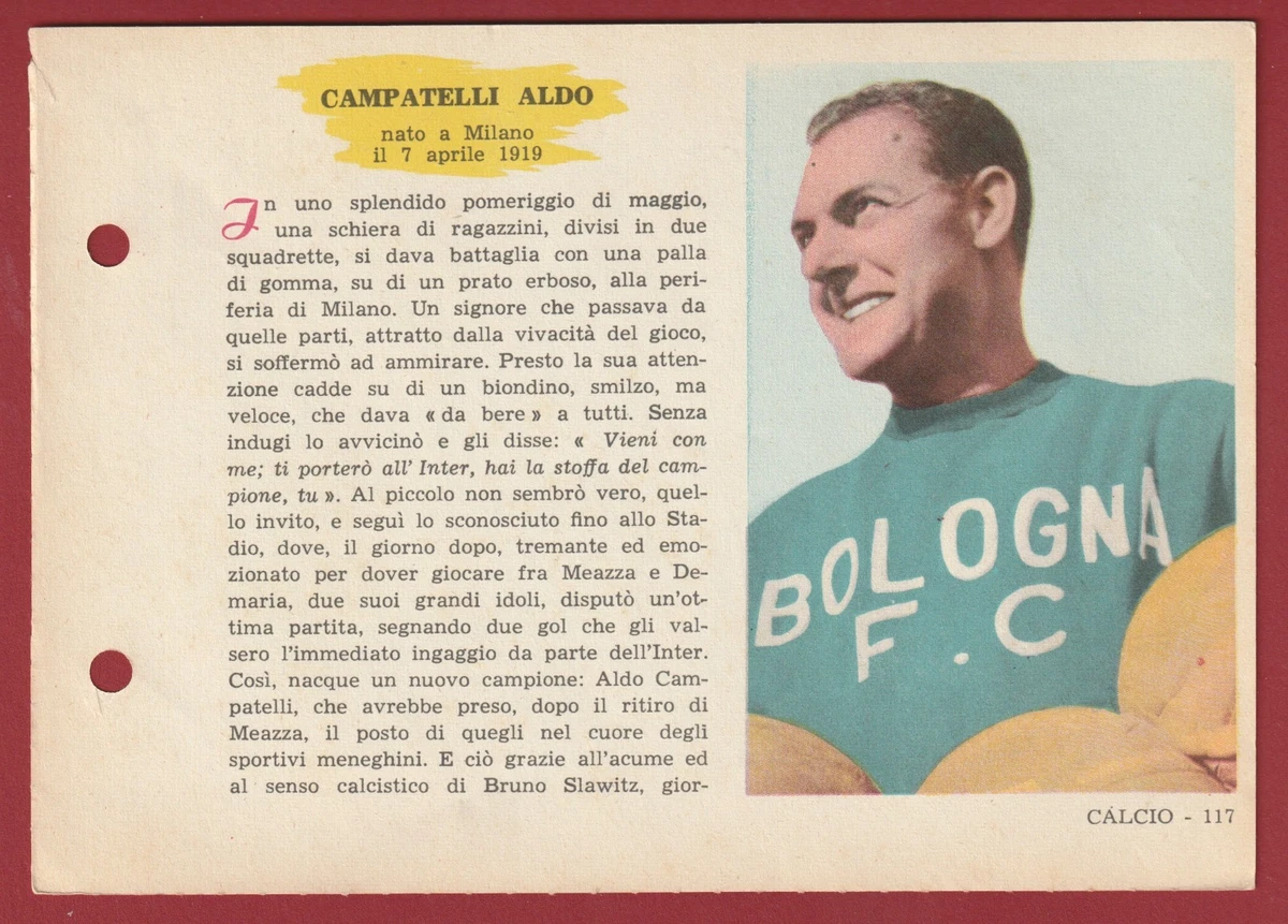 Figurine Enciclopedia Dello Sport – Napoli 1958/1959 & Cycliste Adolfo Leoni