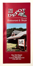 1991 Frostburg Maryland The Old Depot Restaurant Shops VTG MD Travel Brochure