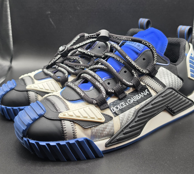 Dolce&Gabbana Sneakers Colorblock Black Blue CS1770 AX392 Low Top
