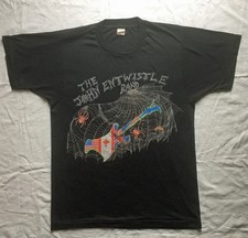 Vintage 1988 John Entwistle North American Tour T-shirt sz M USA Single Stitch