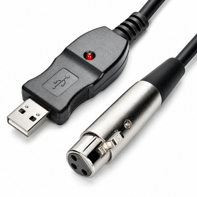 Q11C XLR-zu-USB Mikrofonkabel 3m Mit Rauscharmem Signal Für Plug-and-Play Audio