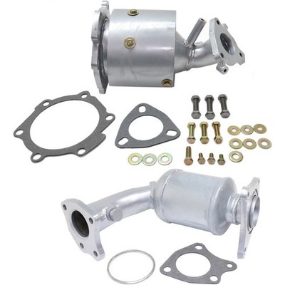 Pair Set of 2 Catalytic Converters Front Driver & Passenger Side Left Right