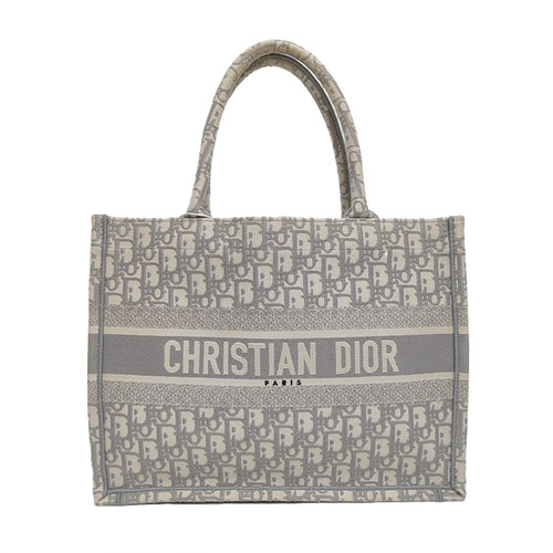 DIOR Book Tote Handbags Cloth White Free Shipping | Duties Paid