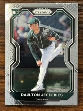 2021 Panini Prizm Baseball Daulton Jefferies Oakland Athletics Base Card RC #95