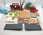 Vintage Playmobil Lot Figures Building Parts Stagecoach Accessories Mixed Eras