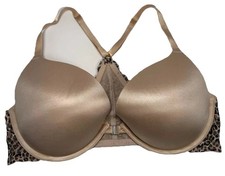Sujetador pushup Victories Secret ROSA encaje estampado guepardo espalda deportiva cierre frontal 36D