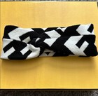 RARE! Authentic Fendi FF Zucca Wool Headband O/S Black/White — photo 7