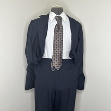 1970s Johnny Carson Mens 39R Suit 35x33 2 Piece 43" Blazer Sport Coat Jacket USA