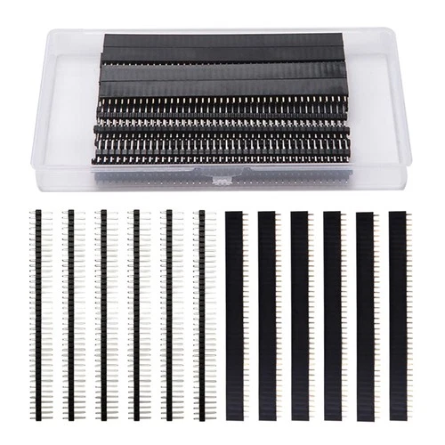 40 Stück 2.54mm 40 Pin Gerade Einreihige Stapelbare Buchsenleiste, Gerade Ein...