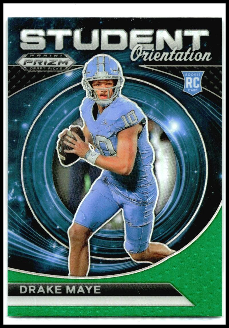 2024 Prizm Draft Picks Student Orientation Green #SO-DM Drake Maye New England