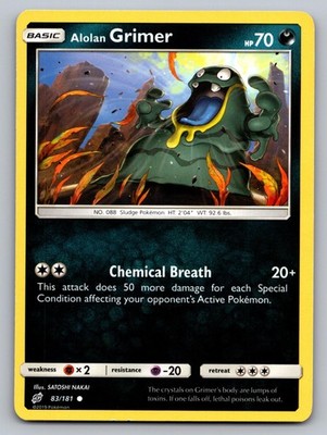 Alolan Grimer 83/83 Common Team Up Lightly Played