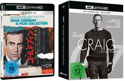 James Bond: Sean Connery + Daniel Craig - 4K Ultra HD /11-Filme # UHD-NEU