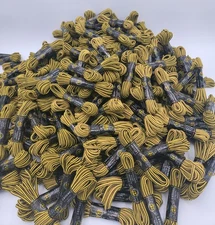 Dr. Martens 140cm Boot Laces 55 Inch Round Brown & Yellow Shoelaces For 8 Eyelet