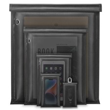 5 Pack Faraday Bags for Laptops, Phones, Keys - Fireproof Signal Blockers