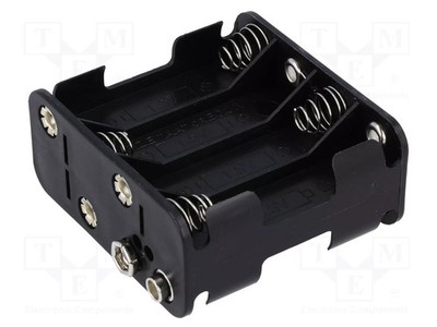 AA,R6 Anz.Bat: 8 Behälter Typ 6F22 schwarz