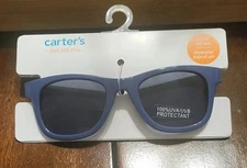 Carter's Baby Toddler OSFM Navy Blue Rectangle 100% UV Protection Sunglasses