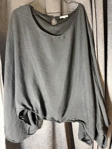 Black Lightweight Lined Domain Top By White birch Size Xl