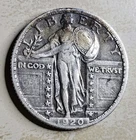 1920 D Standing Liberty Quarter Extremely Fine XF Full Date Key Silver 25c Coin
