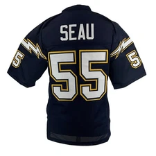 Junior Seau Jersey Navy Blue San Diego | Unisex Adult Sizes S-5XL Unsigned