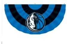 Dallas Mavericks NBA Basketball Pleated Bunting Flag Fan Banner 45 90cm