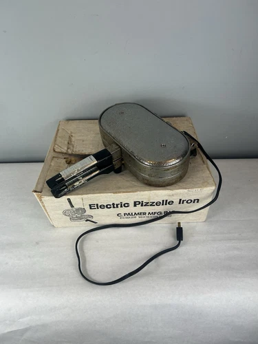 C. Palmer Mfg Italian Pizzelle Iron Waffle Maker Model 1000 TESTED