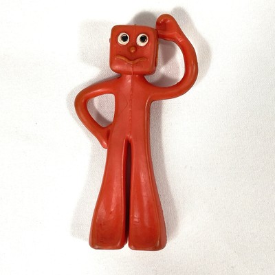 Rare 1986 Blockhead Art Clokey Collectible Figure Made In Hong Kong Gumby