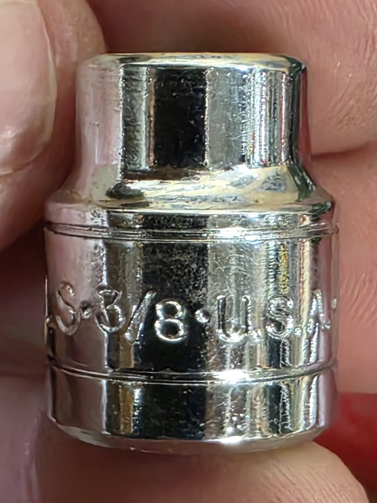 Vintage S-K Tools 3/8" Dr 21pc SAE Socket Set Metal Box USA Excellent Condition