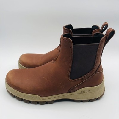 ECCO Track 25 Chelsea Boots Leather Women's US 8-8.5 EU 39 | Rust Brown